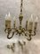 Louis XV Style Luster and Bronze Chandeliers, 1950s, Set of 3, Image 4