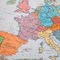 Vintage School Europe Wall Map by Leisering & Schulze for Velhagen, 1950s, Image 6