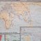 School Wall World Map by Haferland & Trillmich for Westermann, 1950s 7