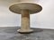 Round Italian Travertine Dining Table, 1970s 5