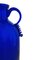Botella azul con borde perfilado y pulido atribuida a Vittorio Zecchin para A.VE.M, años 40, Imagen 2