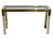 Italian Brass and Chrome Console Table, 1970s 1