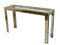 Italian Brass and Chrome Console Table, 1970s 2