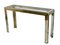 Table Console en Laiton et Chrome, Italie, 1970s 2