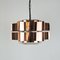 Six Pointed Copper & Glass Pendant Lamp, 1970s, Image 6