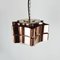 Six Pointed Copper & Glass Pendant Lamp, 1970s, Image 4