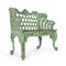 Green Cast Iron Bench, 1940s, Image 1