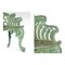 Green Cast Iron Bench, 1940s 4