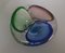 Murano Glasschale mit 3 Öffnungen, 1960er 3