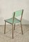 Italian Chromed Metal and Green Formica Dining Chair, 1950s, Image 2