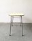 Mid-Century Yellow Formica and Polished Steel Coffee Table with Folding Legs, 1950s 5