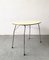 Mid-Century Yellow Formica and Polished Steel Coffee Table with Folding Legs, 1950s 3