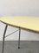 Mid-Century Yellow Formica and Polished Steel Coffee Table with Folding Legs, 1950s 8