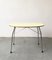 Mid-Century Yellow Formica and Polished Steel Coffee Table with Folding Legs, 1950s 11