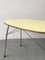 Mid-Century Yellow Formica and Polished Steel Coffee Table with Folding Legs, 1950s 10