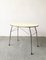 Mid-Century Yellow Formica and Polished Steel Coffee Table with Folding Legs, 1950s 2