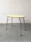 Mid-Century Yellow Formica and Polished Steel Coffee Table with Folding Legs, 1950s 9