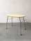 Mid-Century Yellow Formica and Polished Steel Coffee Table with Folding Legs, 1950s, Image 9