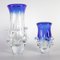 Cobalt Blue Glass Vases by Ladislav Palecek for Sklarny Skrdlovice,1970s, Set of 2 2