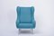 Blauer Mid-Century Senior Sessel von Marco Zanuso für Arflex, 1950er 2