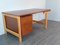 Vintage Scandinavian Oak and Mahogany Desk by Hans J. Wegner for Getama, 1960s 10