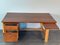 Vintage Scandinavian Oak and Mahogany Desk by Hans J. Wegner for Getama, 1960s 14