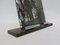 Large Art Deco French Chrome-Plated Wooden Picture Frame 5