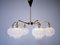 Scandinavian Modern Swedish 6-Arm Ceiling Lamp, 1950s 1