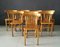 Beech Bentwood Dining Chairs from Ligna, 1960s, Set of 8 3