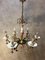 Art Deco Bronze and Porcelain Chandelier, 1920s 7