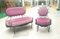 Mid-Century Eisen Gartensessel und Sofa Set 1