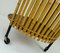Mid-Century Bamboo, Rattan, and Metal Bar Cart Trolley, 1950s, Image 7