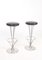 Mid-Century Patinated Leather Barstools by Piet Hein for Fritz Hansen, 1960s, Set of 2 2