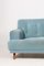 Mid-Century Velvet Sofa, 1950s, Immagine 3