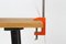 Large Vintage Adjustable Orange Chrome Table Lamp 8