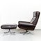 Cow Leather DS-31 Lounge Chair & Ottoman from de Sede, 1970s, Set of 2, Image 16