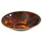 Large Bowl in Faux Tortoise Acrylic Glass and Brass, Italy, 1970s 1