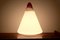 Red and White Opalescent Glass Cone Lamp by Giusto Toso for Leucos, 1930s 6