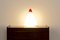Lampe Cône en Verre Opalescent Rouge et Blanc par Giusto Toso pour Leucos, 1930s 8