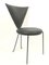 Black Leather and Painted Steel Chairs from Helmut Lubke & Co, 1990s, Set of 4 4