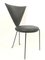 Black Leather and Painted Steel Chairs from Helmut Lubke & Co, 1990s, Set of 4, Image 4