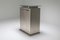 Stainless Steel Cabinet with Floating Glass Top in the Style of Maison Jansen, 1980s 10