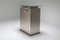 Stainless Steel Cabinet with Floating Glass Top in the Style of Maison Jansen, 1980s, Image 10