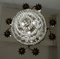 Art Nouveau Italian Crystal and Brass Pendant Lamp, 1930s 6