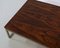 Vintage Square Rosewood and Metal Coffee Table, 1960s 5