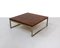 Vintage Square Rosewood and Metal Coffee Table, 1960s, Image 7
