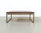 Vintage Square Rosewood and Metal Coffee Table, 1960s 2