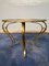 Art Deco French Round Gilded Iron Coffee Table, 1950s 12