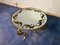 Art Deco French Round Gilded Iron Coffee Table, 1950s 9