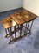 Art Nouveau French Gigognes Coffee Tables, Set of 4 9